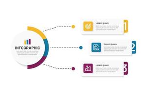 Business-Infografik, Zeitleiste, Schritte, Prozess, Vektorgeschäftsvorlage für Präsentationen, Vektorillustration, Marketingstrategie vektor