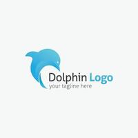 delfin logotyp formgivningsmall. vektor illustration