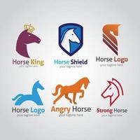 häst logotyp formgivningsmall. vektor illustration