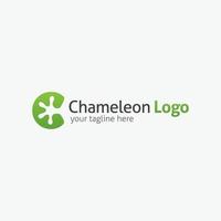 kameleont logotyp formgivningsmall. vektor illustration