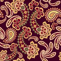 Nahtlose Blümchenmuster Orientalische Textur Blumenverzierung vektor