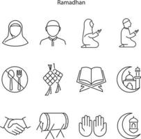 ramadhan ikonen isolerad på vit bakgrund från firande samling. ramadhan ikon trendig och modern ramadhan symbol för logotyp, webb, app, ui. ramadhan ikonen enkelt tecken. vektor