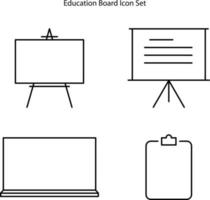 Whiteboard-Symbol isoliert auf weißem Hintergrund aus der Bildungssammlung. Whiteboard-Symbol trendiges und modernes Whiteboard-Symbol für Logo, Web, App, ui. Bildungstafel Symbol einfaches Zeichen. vektor