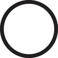 cirkel ikonen isolerad på vit bakgrund. cirkelikon tunn linje kontur linjär cirkelsymbol för logotyp, webb, app, ui. cirkel ikon enkelt tecken. vektor
