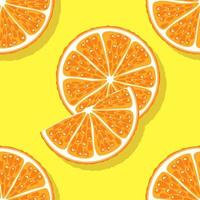 et Teile von Orange, Mandarine. Hälfte, Scheibe und Keil der Orangenfrucht lokalisiert auf weißem Hintergrund. vektor