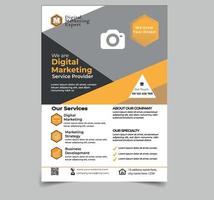 Corporate-Flyer-Design-Vorlage vektor