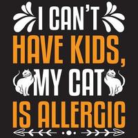jag kan inte få barn min katt är allergisk vektor