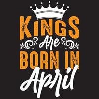 kungar föds i april vektor