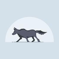 Wolf-Silhouette-Bild vektor