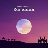 Marhaban ya Ramadan vektor