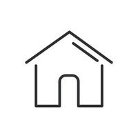 Zuhause, Haus-Icon-Vektor