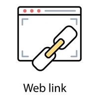 Weblink-Konzepte vektor