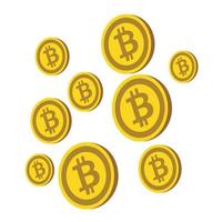 bitcoin valutamönster vektor