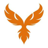 phoenix orange siluett vektor