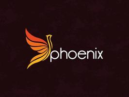 phoenix bokstäver affisch vektor