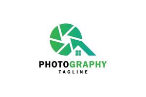 Logo-Designvektorgrafik des Hauptfotografiestudios modernes, buntes Element der Abstufung vektor