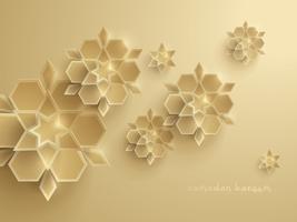 Papiergraphik der islamischen geometrischen Kunst vektor