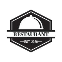 Restaurantvektor, Lebensmittellogovektor vektor