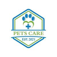 Tierpflege-Logo, Veterinär-Logo vektor