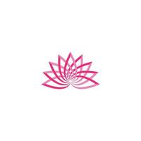 Schönheit Vektor Lotus Blumen Design Logo Vorlage Symbol