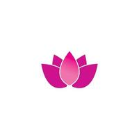 Schönheit Vektor Lotus Blumen Design Logo Vorlage Symbol