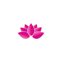 Schönheit Vektor Lotus Blumen Design Logo Vorlage Symbol