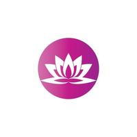 Schönheit Vektor Lotus Blumen Design Logo Vorlage Symbol