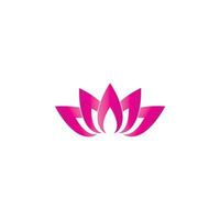 Schönheit Vektor Lotus Blumen Design Logo Vorlage Symbol