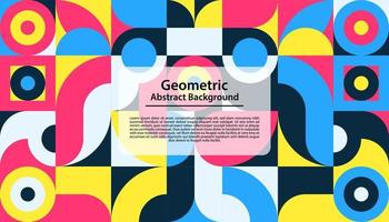 abstraktes Design mit buntem geometrischem Hintergrund. vektor