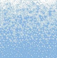Winterschneemuster. Weihnachtsfeiertagsmuster mit Schneeflocken. saisonal gezeichnete Textur. Winterurlaub Kulisse. künstlerisch stilvoller schneefallhintergrund aus der weihnachtskollektion. vektor