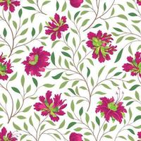 Blumenmuster. Blume nahtlose Hintergrund. gedeihen Sie dekorative Herbstgartentextur. orient Ornament mit fantastischen Blumen und Blättern. Wunderland Motive des Gemäldes vektor