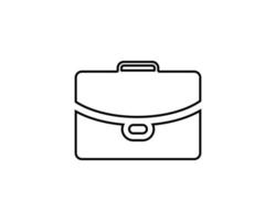 Koffer Tasche Symbol Vektor Logo Vorlage Illustration Design