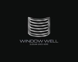 Designvorlage für das Logo des Fensterbrunnens vektor