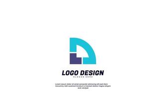 fantastische kreative formen idee modernen logo business design vektor