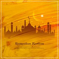 Abstrakter Ramadan Kareem-Aquarellarthintergrund vektor