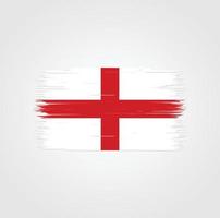 England-Flagge mit Pinselstil vektor
