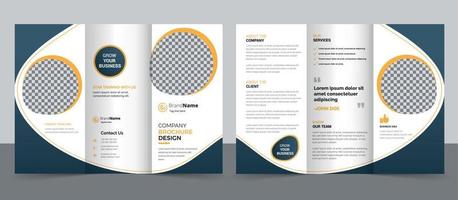 corporate business trifold broschyr malldesign. vektor