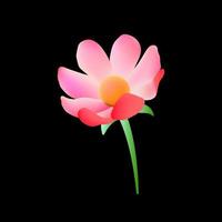vackra blomillustrationer med eleganta och attraktiva rosa färger skapar en romantisk och feminin atmosfär vektor