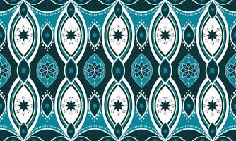 geometrische ethnische Musterstickerei .carpet,wallpaper,clothing,wrapping,batik,fabric,vector illustration stick style. vektor