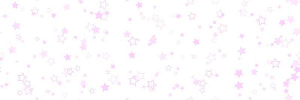 Rosa Sternmusterhintergrund für breites Banner. nahtloser Sternenhintergrund. Vektor-Illustration vektor