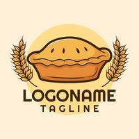 Kuchen-Logo, Bäckerei-Logo-Vorlage, geeignet für Restaurant und Geschäft. vektor