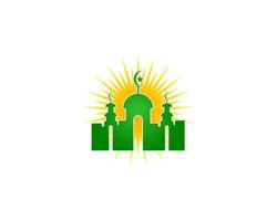 Moschee-Logo-Vorlage-Design-Vektor vektor