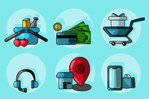 Icon-Shopping-Montag-Design-Illustration vektor