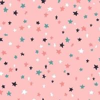 barnkammare sömlösa mönster med stjärnor. bra för skandinaviska tapeter, omslagspapper, textiltryck, barnkläder etc. eps 10 vektor