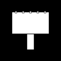 Bigboard ist ein weißes Symbol. vektor