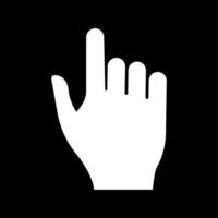 zeigende Hand ist Symbol. vektor