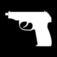 Handfeuerwaffe ist Symbol. vektor