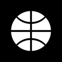 Symbol für die weiße Farbe des Basketballballs. vektor