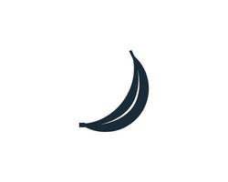 Bananenfrucht Symbol Vektor Logo Vorlage Illustration Design