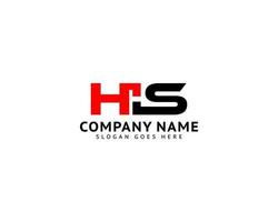anfangsbuchstabe hs logo template design vektor